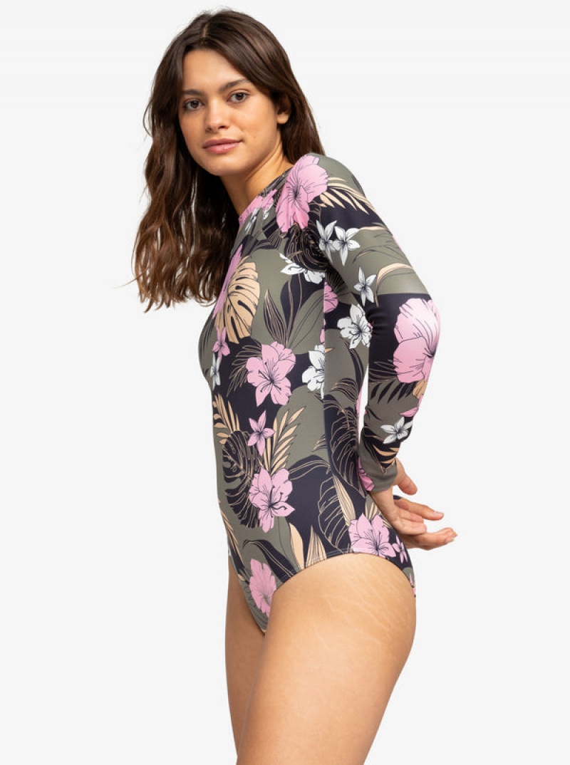 Plavky Roxy Pro The Overhead Long-Sleeve | UXGS-12349