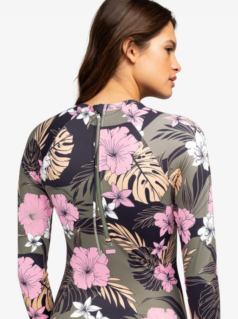 Plavky Roxy Pro The Overhead Long-Sleeve | UXGS-12349