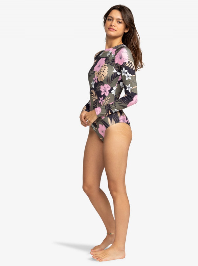 Plavky Roxy Pro The Overhead Long-Sleeve | UXGS-12349