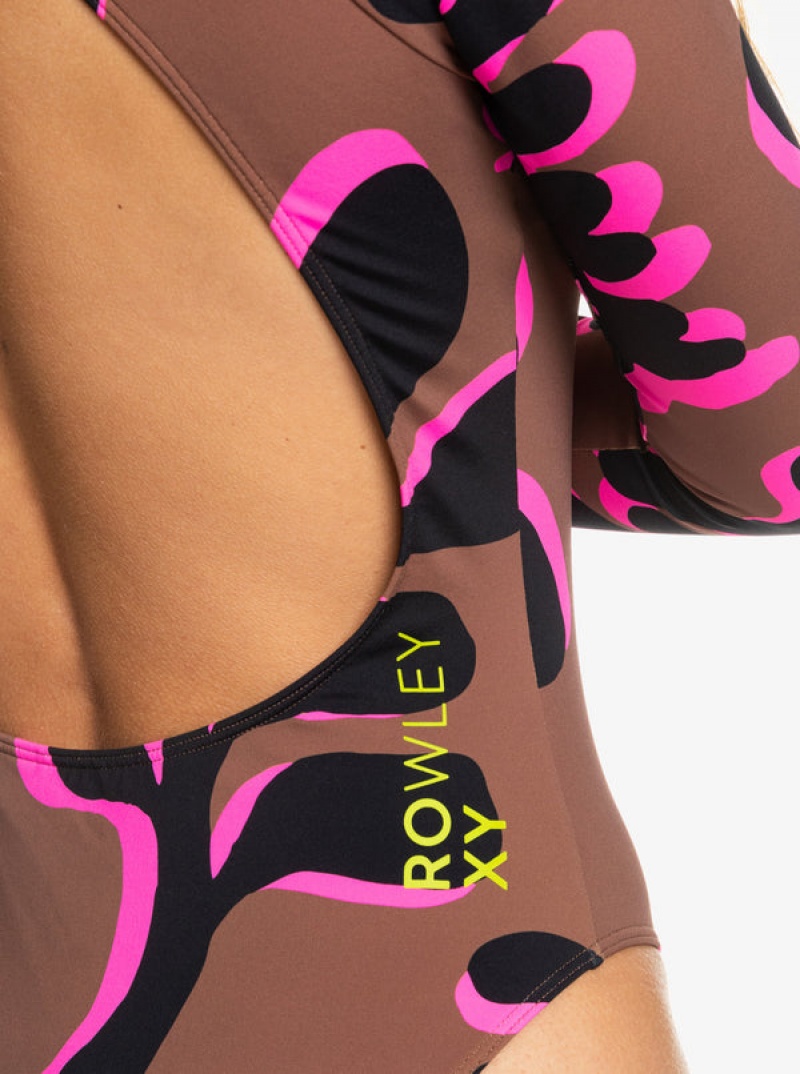 Plavky Roxy ROWLEY Long Sleeve One-Piece | XJZT-42037