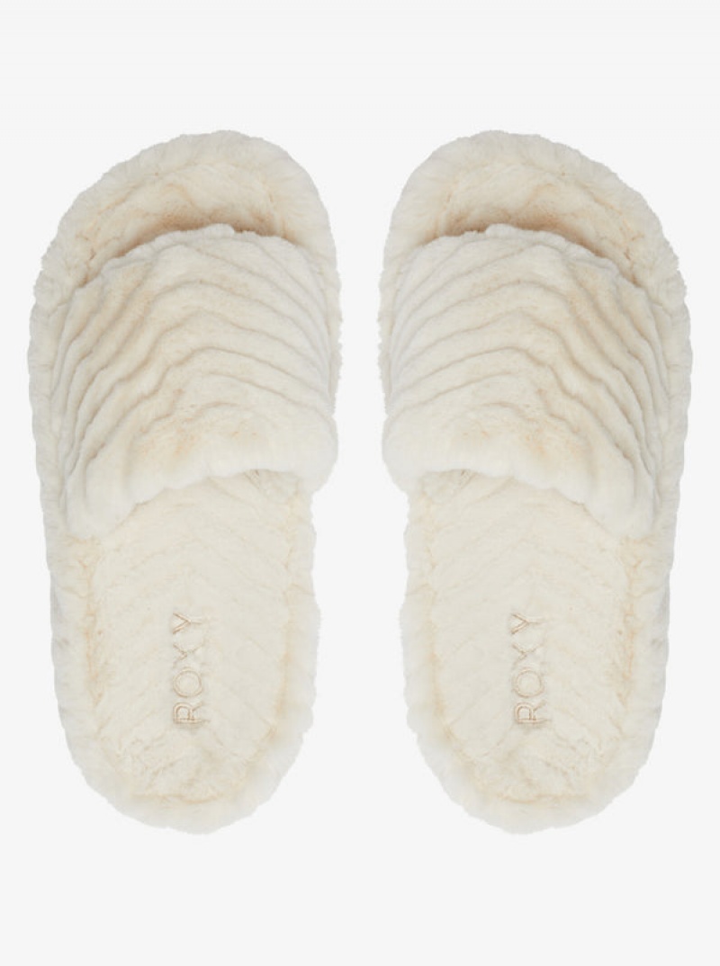 Sandály Roxy Slippy Faux Fur | IUME-52137