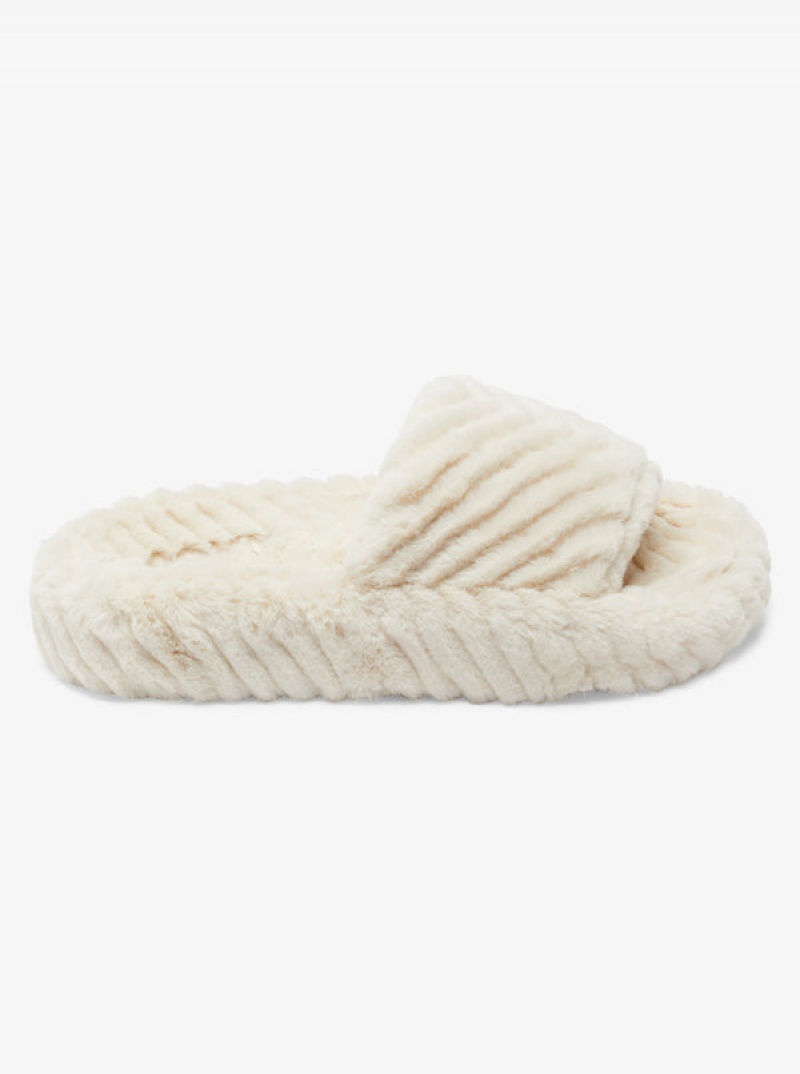 Sandály Roxy Slippy Faux Fur | IUME-52137