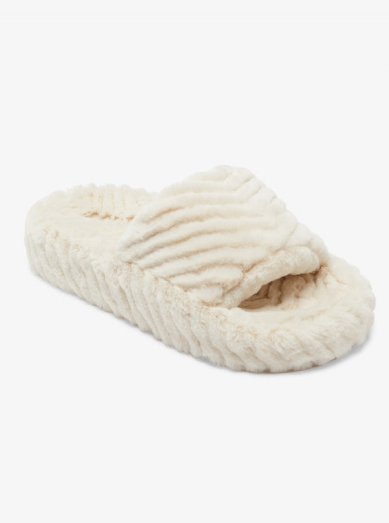 Sandály Roxy Slippy Faux Fur | IUME-52137