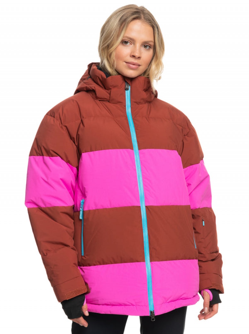 Snowboardové Bundy Roxy ROWLEY Block Puffer Technical | HCLQ-37152