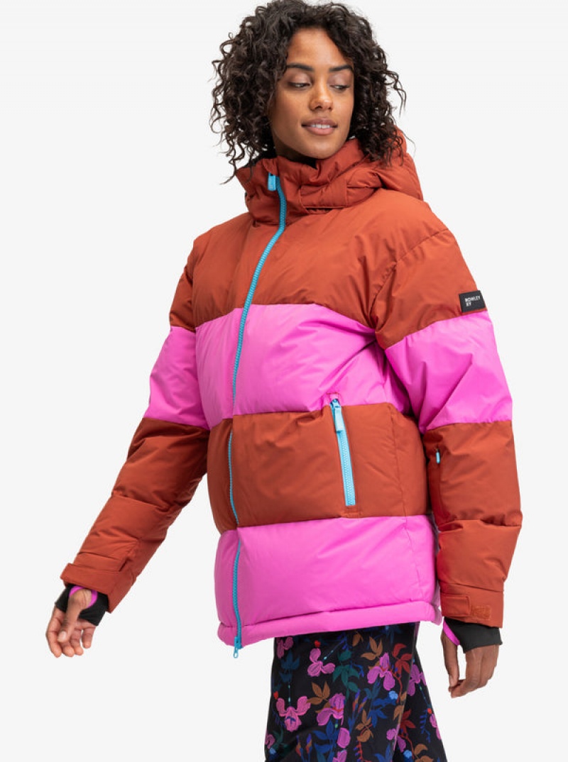 Snowboardové Bundy Roxy ROWLEY Block Puffer Technical | HCLQ-37152