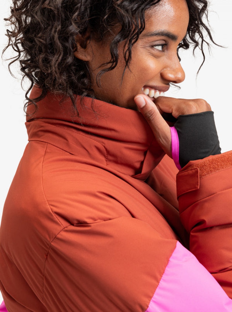 Snowboardové Bundy Roxy ROWLEY Block Puffer Technical | HCLQ-37152