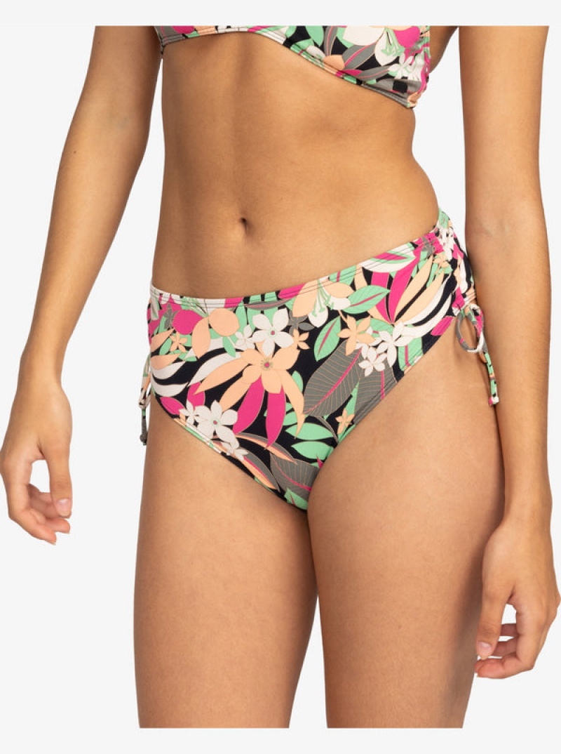 Spodní Díl Bikin Roxy Printed Beach Classics Moderate Side-Tie | LGPU-96214