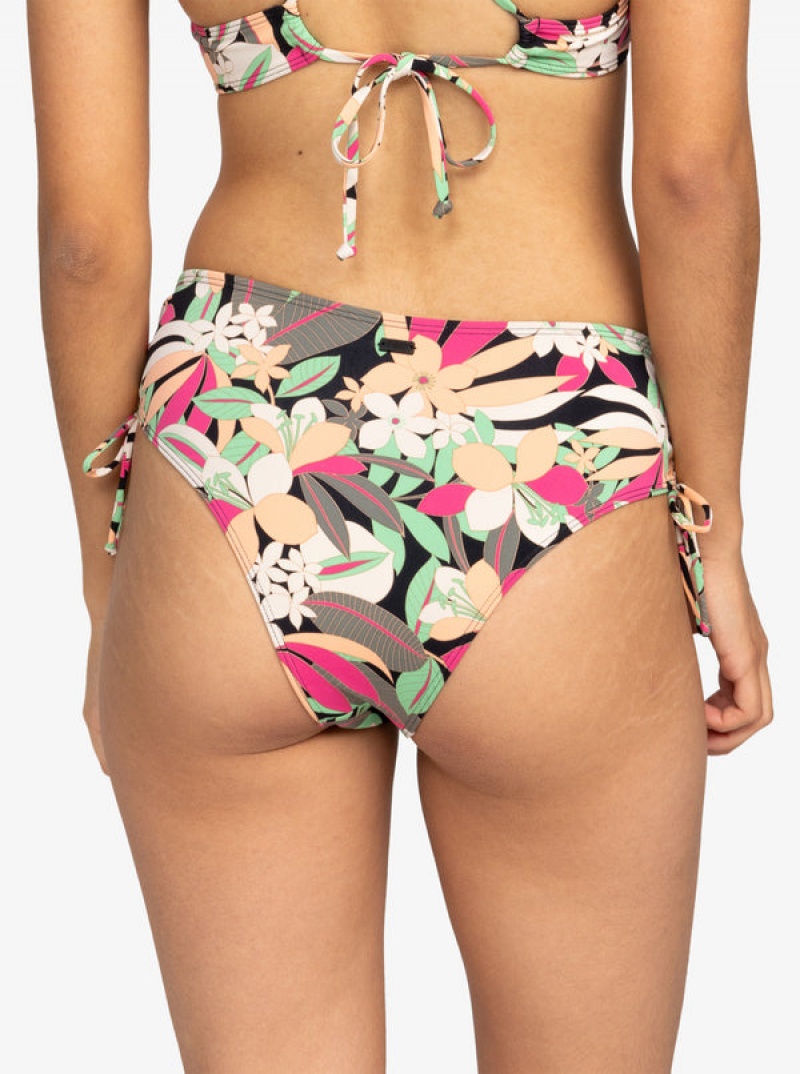 Spodní Díl Bikin Roxy Printed Beach Classics Moderate Side-Tie | LGPU-96214