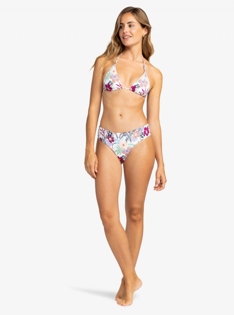 Spodní Díl Bikin Roxy Printed Beach Classics V-Shape Cheeky | CTAG-14259