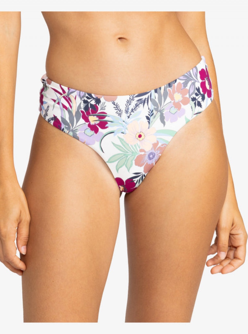 Spodní Díl Bikin Roxy Printed Beach Classics V-Shape Cheeky | CTAG-14259