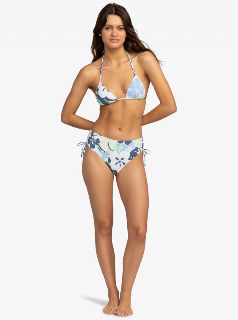 Spodní Díl Bikin Roxy Printed Beach Classics Moderate Side-Tie | RVGY-81706