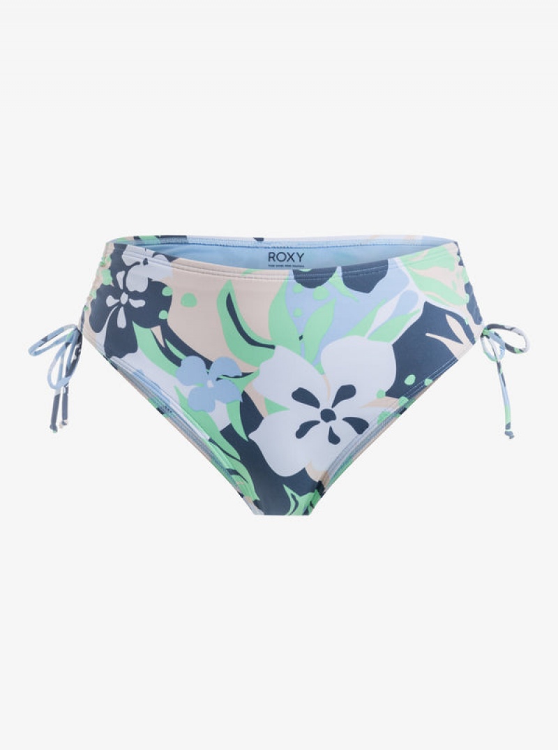 Spodní Díl Bikin Roxy Printed Beach Classics Moderate Side-Tie | RVGY-81706