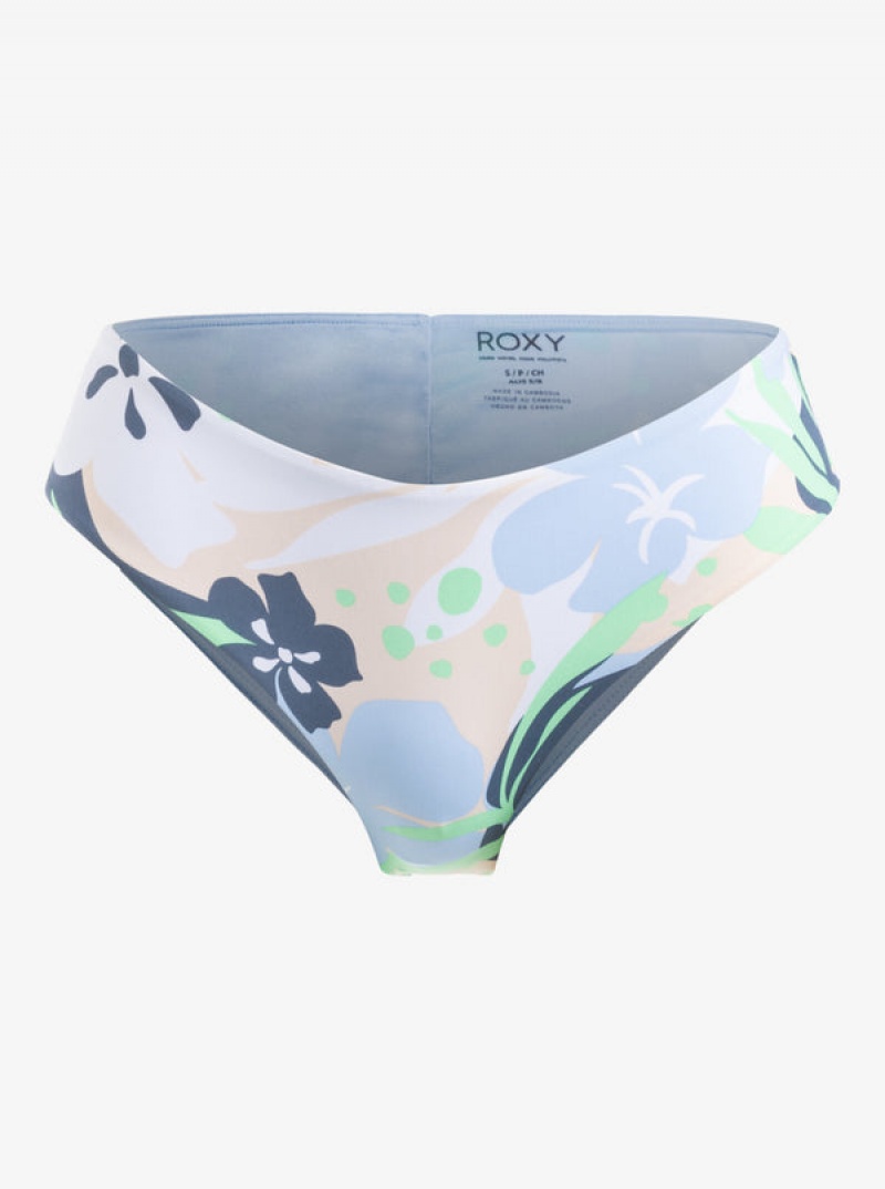 Spodní Díl Bikin Roxy Printed Beach Classics V-Shape Cheeky | ZMUW-95627