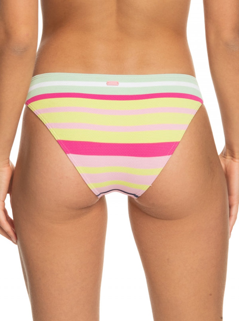 Spodní Díl Bikin Roxy Stripe Soul Mid Pasem | MILS-27403