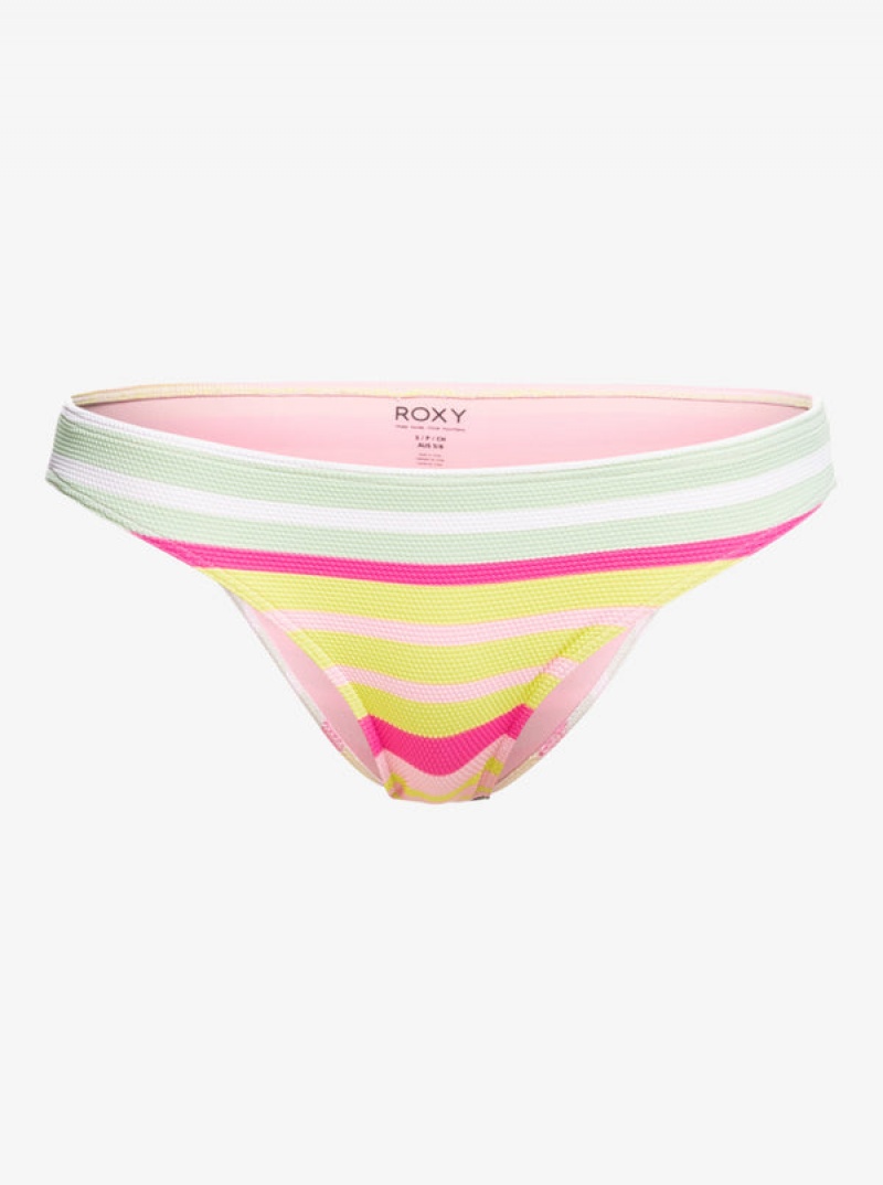 Spodní Díl Bikin Roxy Stripe Soul Mid Pasem | MILS-27403