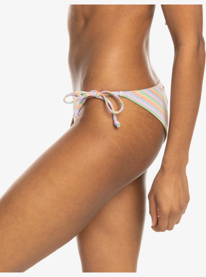 Spodní Díl Bikin Roxy Wavy Stripe Cheeky Side-Tie | QTEN-32087