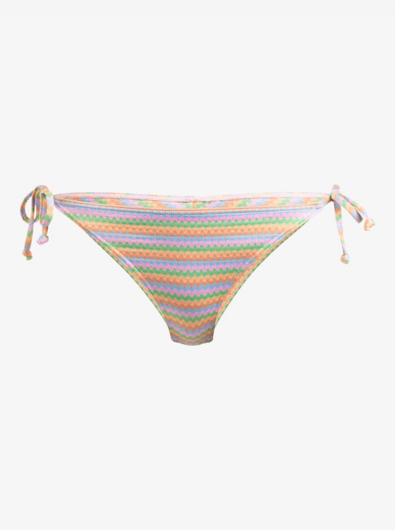 Spodní Díl Bikin Roxy Wavy Stripe Cheeky Side-Tie | QTEN-32087