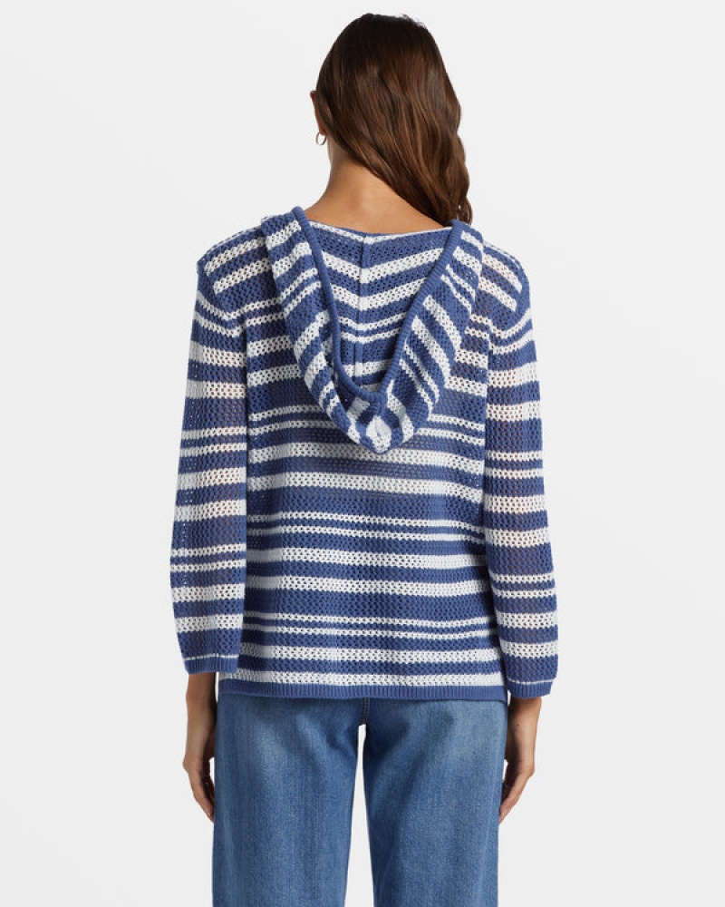 Svetry Roxy After Beach Break Stripe V-Neck | CDEJ-26571