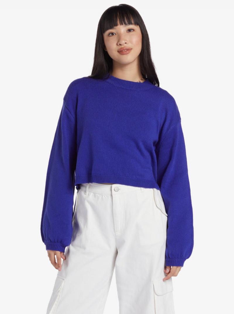 Svetry Roxy Chloe Kim Crew Neck | IRLB-90857