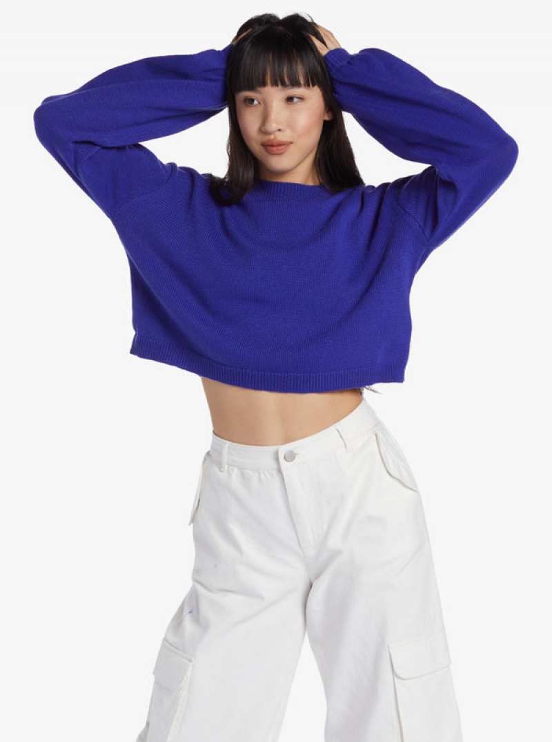 Svetry Roxy Chloe Kim Crew Neck | IRLB-90857