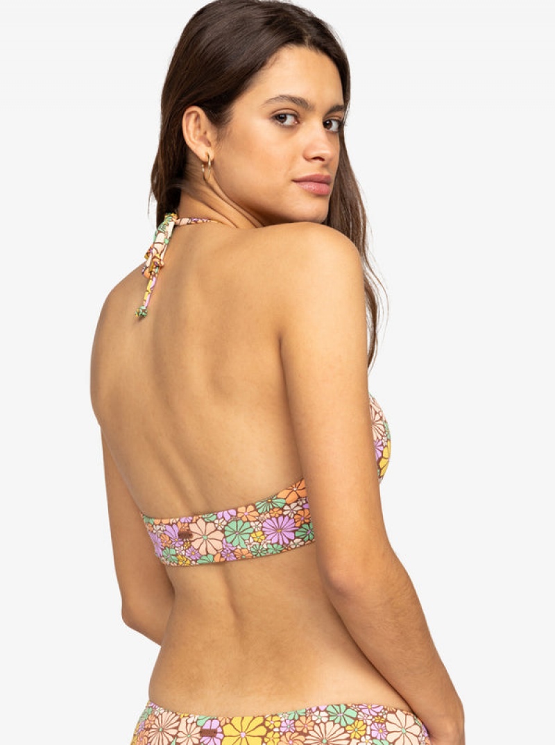 Topy Do Bikin Roxy All About Sol Bandeau | FDXU-73618