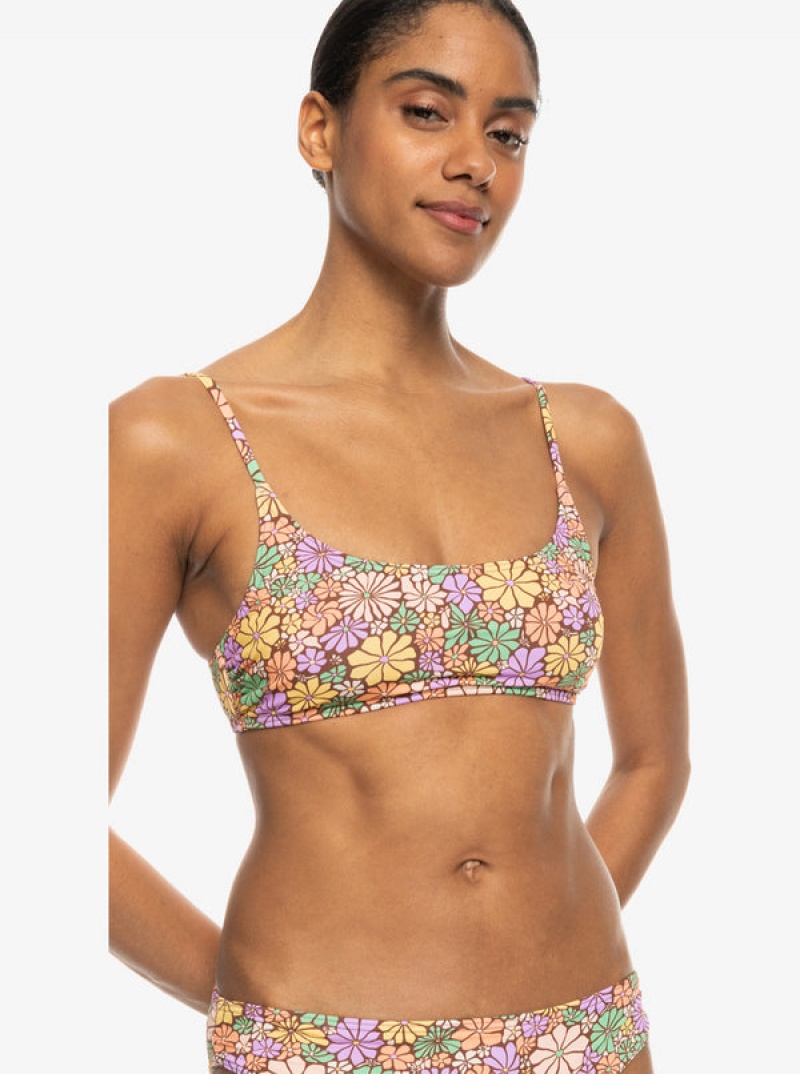 Topy Do Bikin Roxy All About Sol Bralette | YXNE-69418