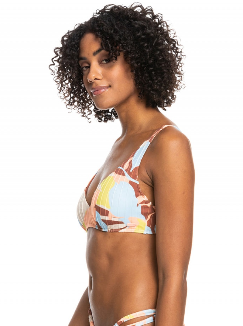 Topy Do Bikin Roxy Floraldelic Printed D-Cup | RFZS-59836