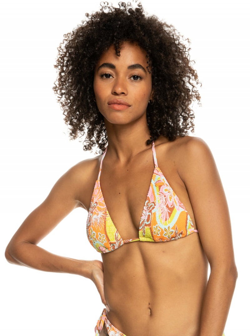 Topy Do Bikin Roxy Floraldelic Tiki Tri | ZVBX-47126