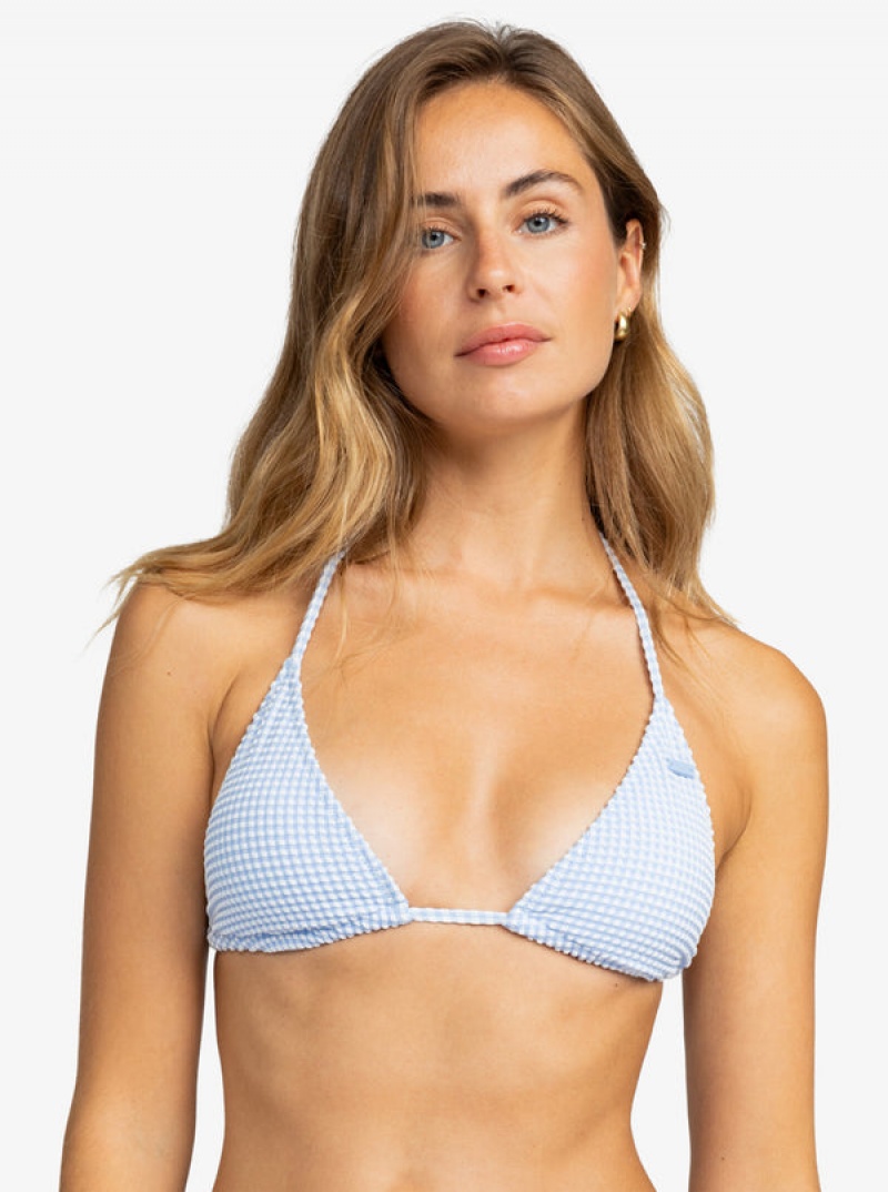 Topy Do Bikin Roxy Gingham Tiki Triangle | SZFI-68710