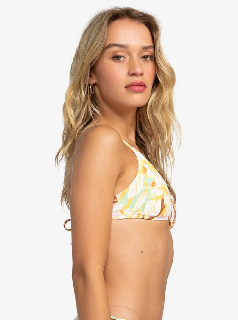 Topy Do Bikin Roxy Printed Beach Classics Ba Athl Triangle | QNUA-21703