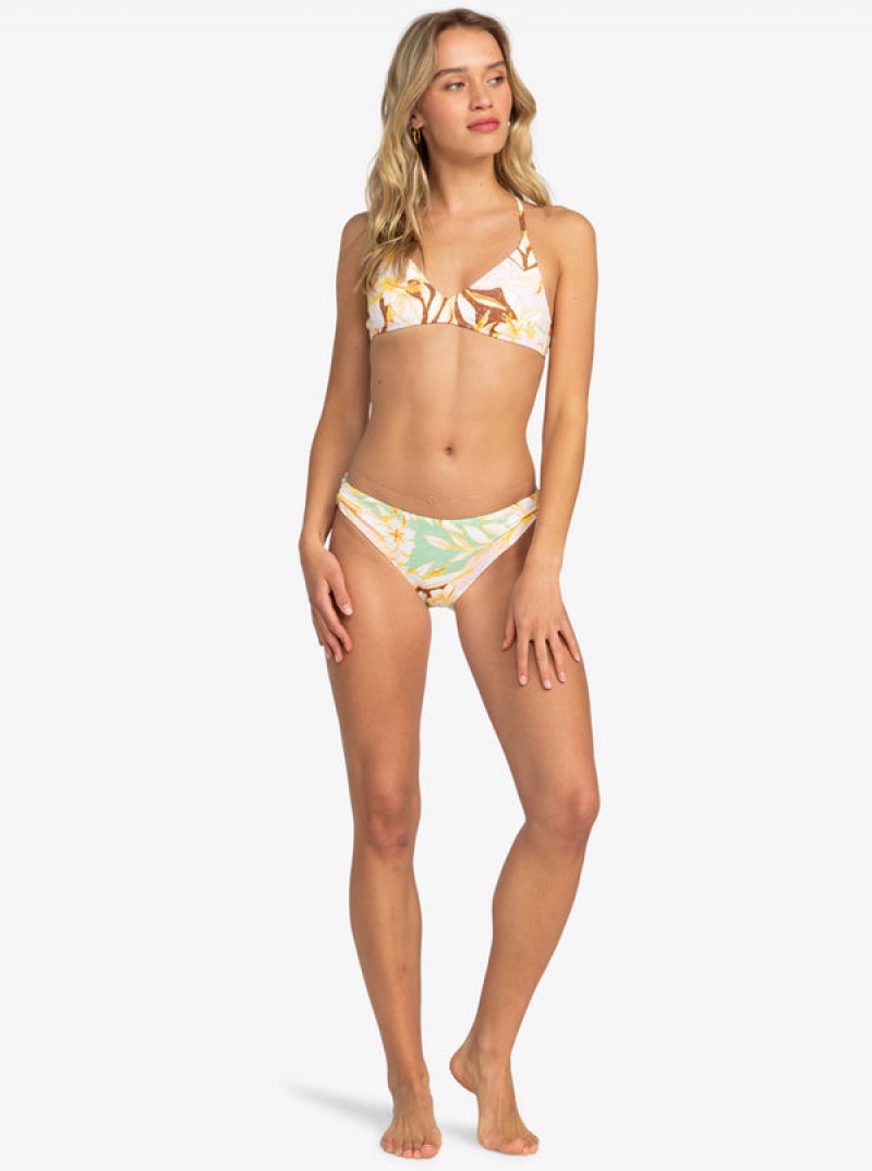 Topy Do Bikin Roxy Printed Beach Classics Ba Athl Triangle | QNUA-21703