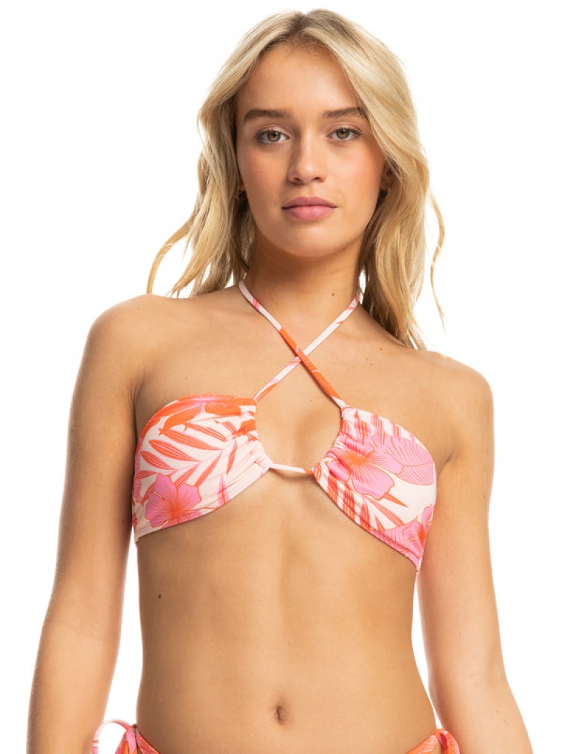 Topy Do Bikin Roxy Printed Beach Classics Triangle | QEDW-08576