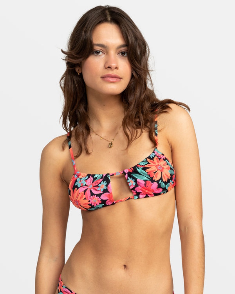 Topy Do Bikin Roxy Printed Beach Classics Bralette | VBEQ-58603