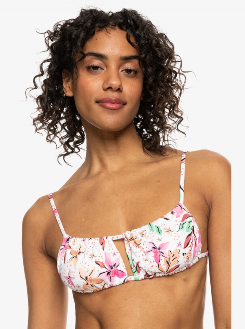 Topy Do Bikin Roxy Printed Beach Classics Bralette | FRNC-49521