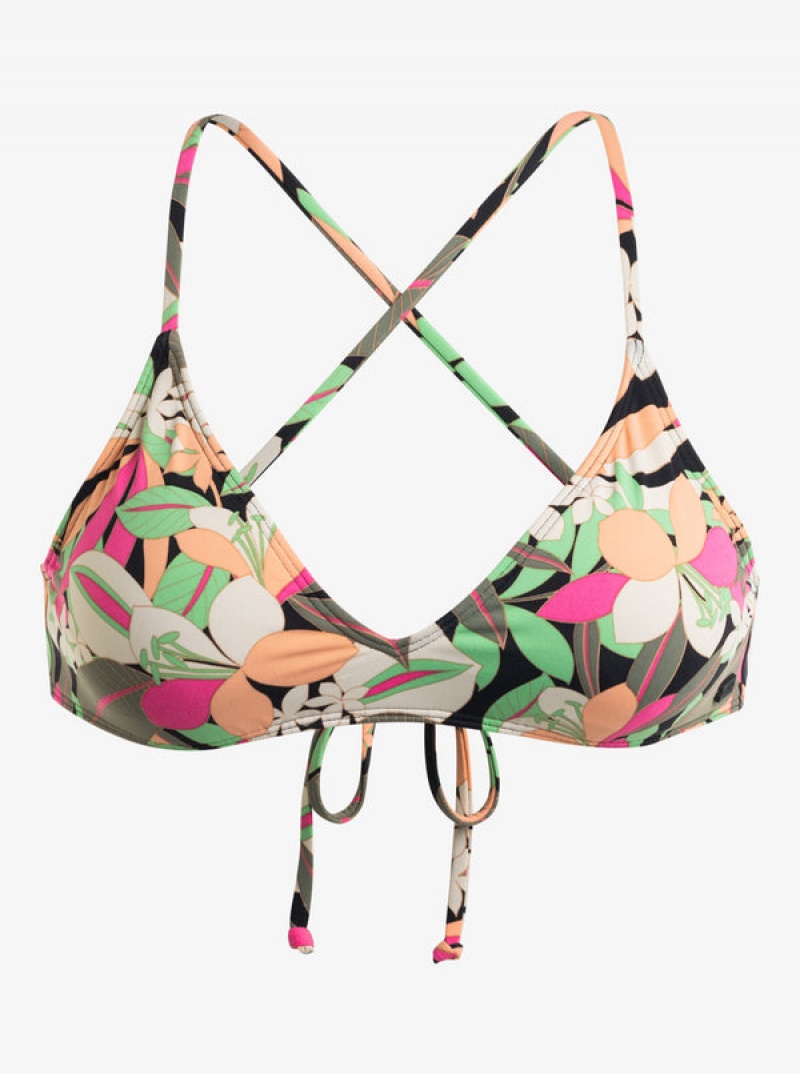 Topy Do Bikin Roxy Printed Beach Classics Páskové Bra | ELQU-73942