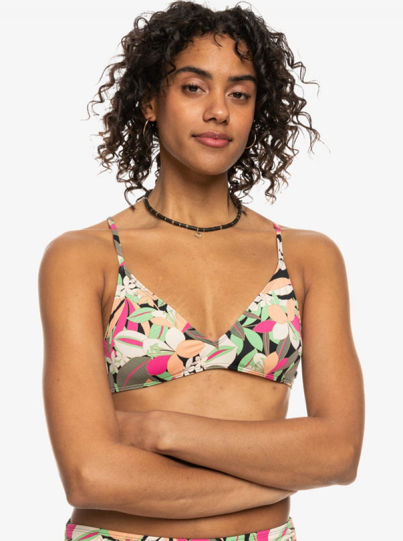 Topy Do Bikin Roxy Printed Beach Classics Páskové Bra | ELQU-73942