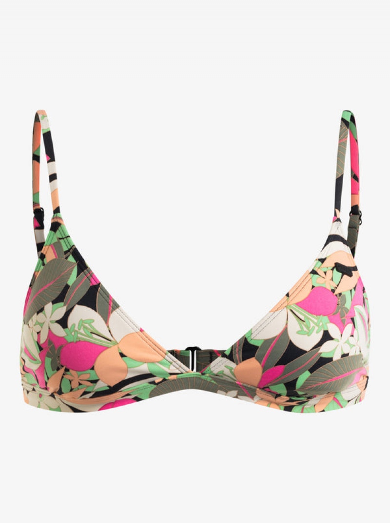 Topy Do Bikin Roxy Printed Beach Classics Fixed Triangle | DIYC-91653