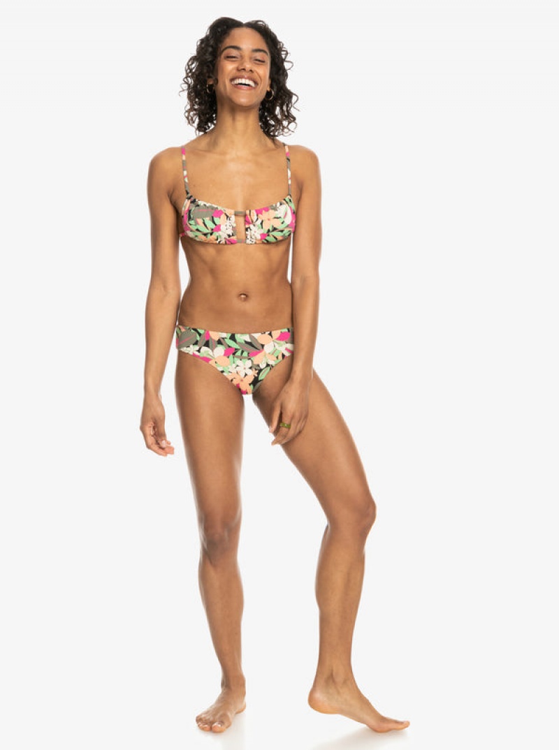 Topy Do Bikin Roxy Printed Beach Classics Bralette | JEZO-17692