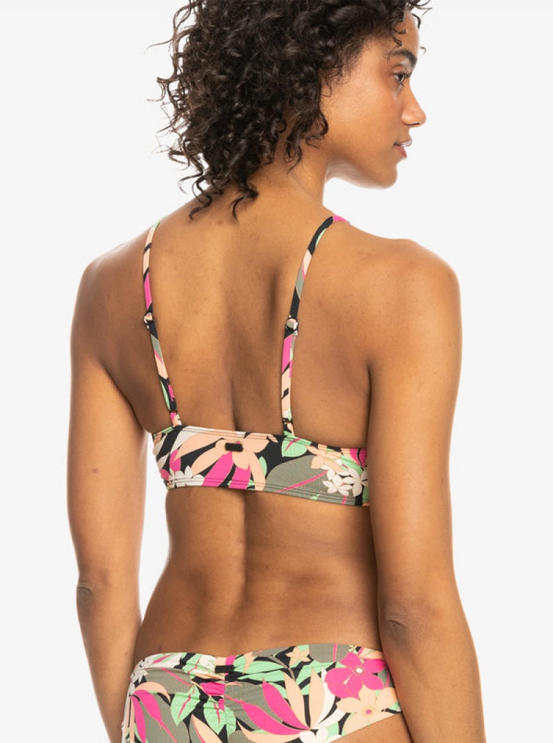 Topy Do Bikin Roxy Printed Beach Classics Bra | GIDF-16250