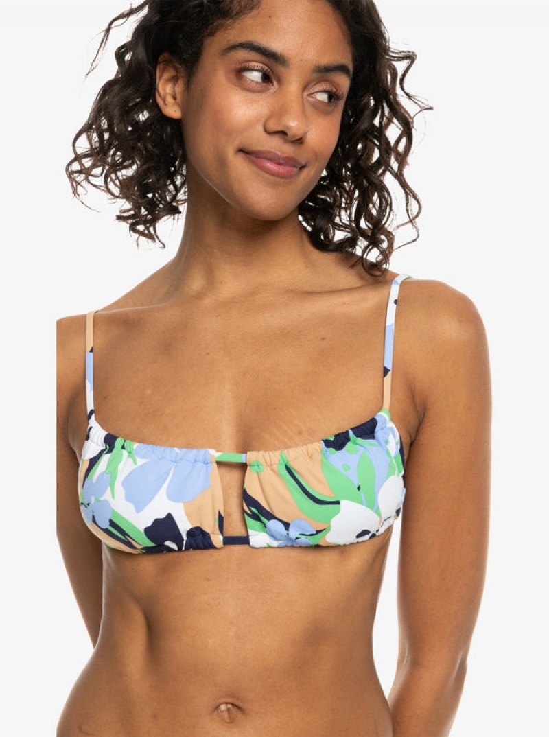 Topy Do Bikin Roxy Printed Beach Classics Bralette | PHDF-17296