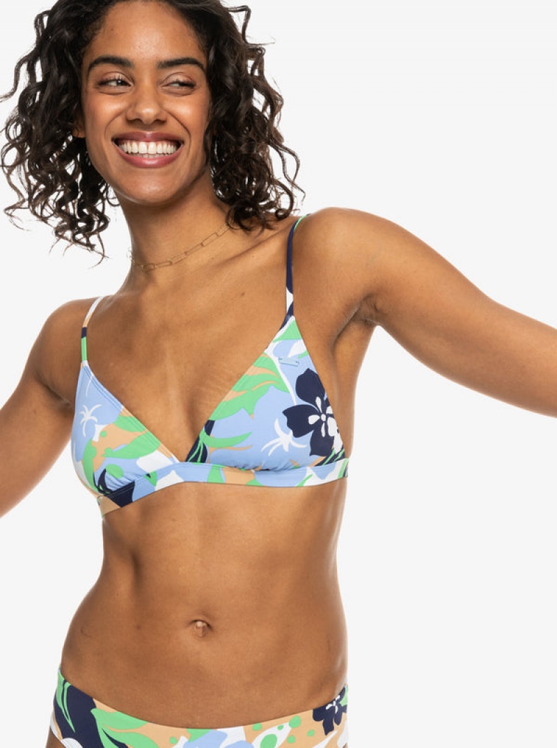 Topy Do Bikin Roxy Printed Beach Classics Fixed Triangle | HUMQ-12340