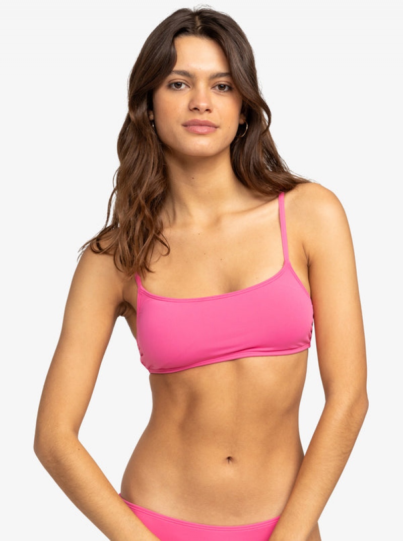 Topy Do Bikin Roxy Solid Beach Classics Bralette | TDYU-82746