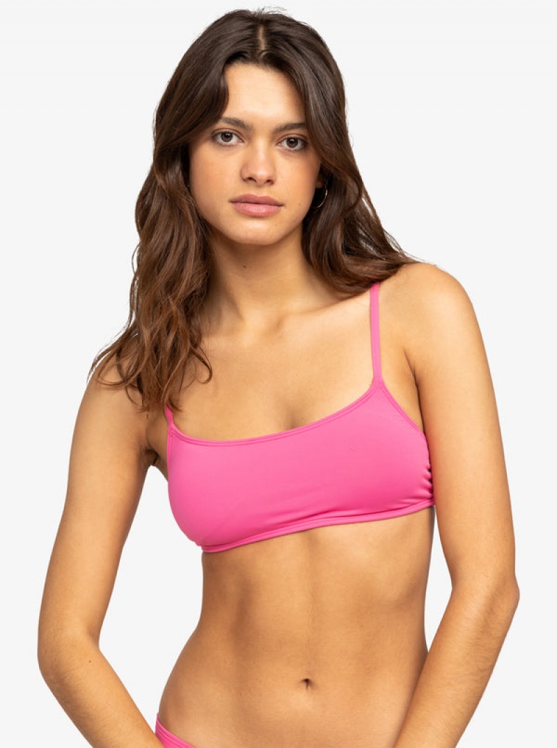 Topy Do Bikin Roxy Solid Beach Classics Bralette | TDYU-82746