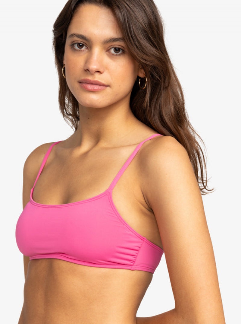 Topy Do Bikin Roxy Solid Beach Classics Bralette | TDYU-82746