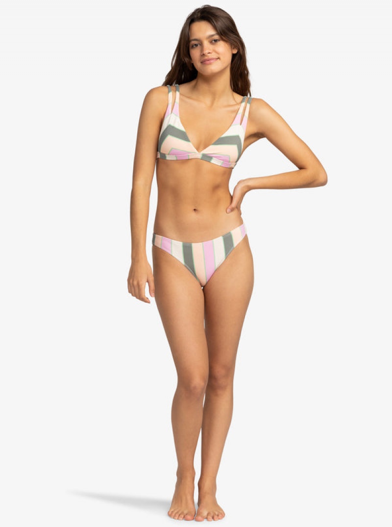 Topy Do Bikin Roxy Vista Stripe Fixed Triangle | IGWT-58312