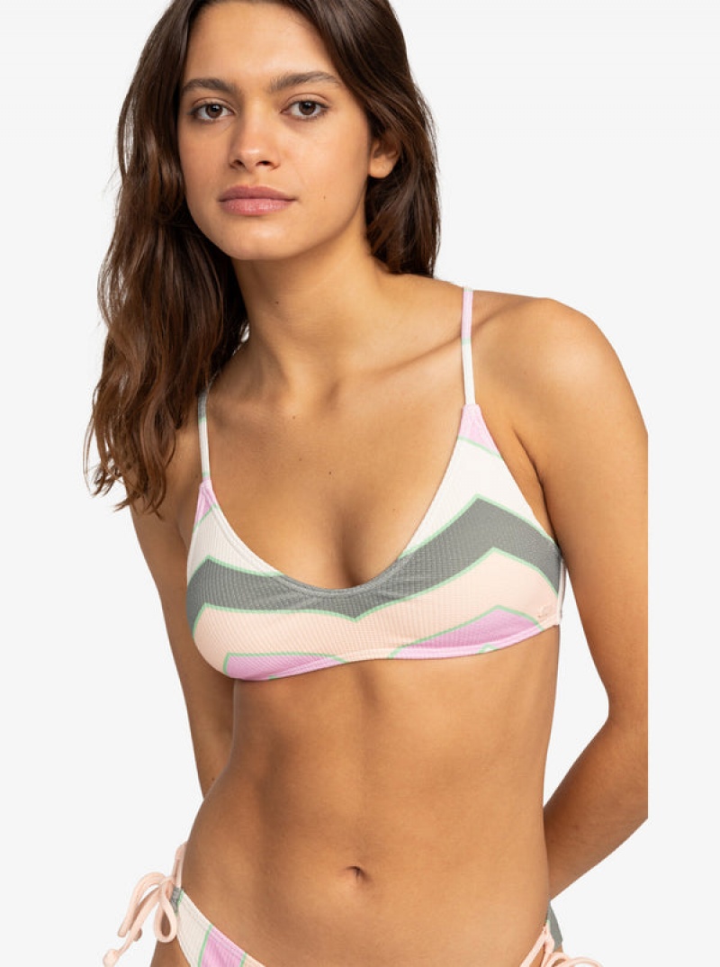 Topy Do Bikin Roxy Vista Stripe Páskové Bra | YHXK-03685