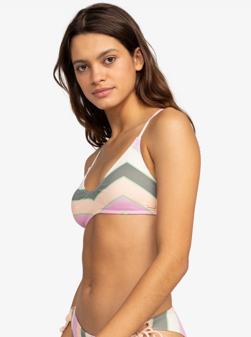 Topy Do Bikin Roxy Vista Stripe Páskové Bra | YHXK-03685