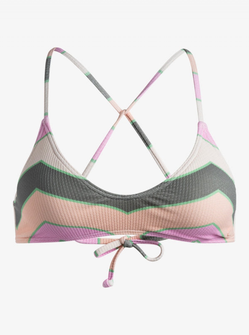 Topy Do Bikin Roxy Vista Stripe Páskové Bra | YHXK-03685