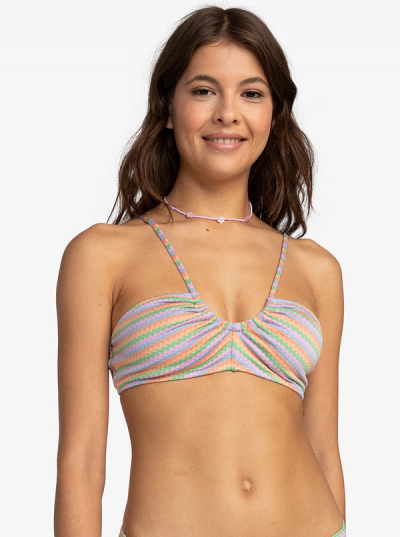 Topy Do Bikin Roxy Wavy Stripe Módní Bralette | EQSJ-59608