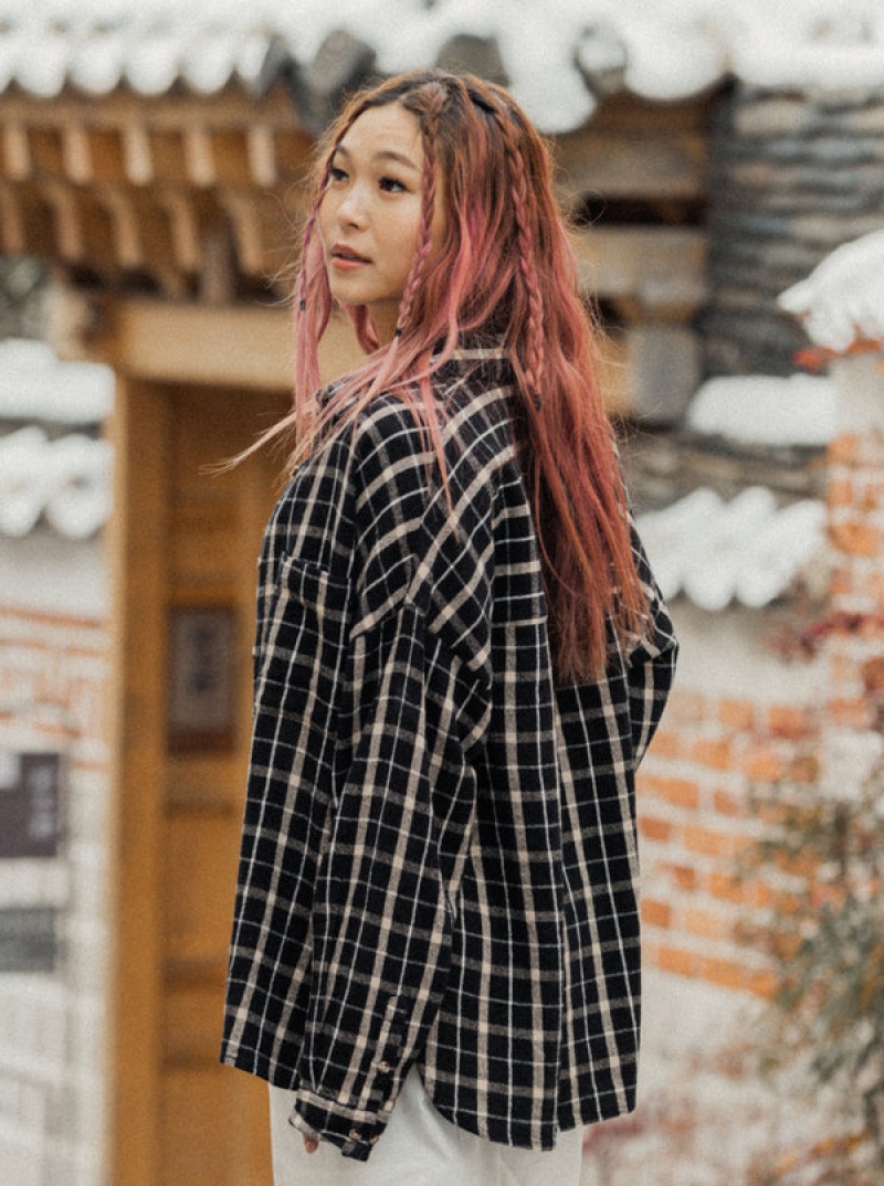 Topy Roxy Chloe Kim Oversized Flannel | YKFC-83945